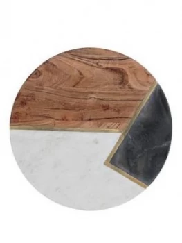 Typhoon Elements Marble And Acacia Chopping Board