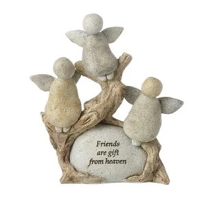 Friends Are A Gift Angels Resin Stone By Heaven Sends
