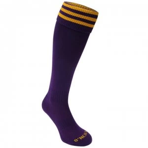 ONeills Football Socks - Purple/Amber