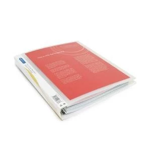 Rapesco Presentation Four-Ring Binder 25mm A4 Clear Pack of 10 0717