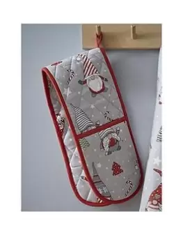 Catherine Lansfield Christmas Gnomes Double Oven Glove