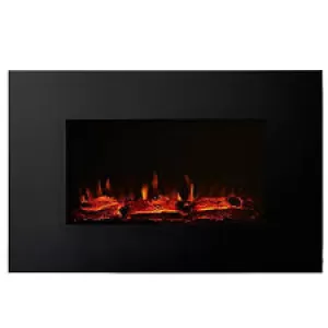 Focal Point Charmouth Glass Effect Electric Fire - Black