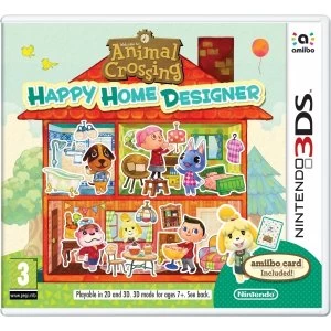 Animal Crossing Happy Home Designer with Amiibo Card Nintendo 3DS Game
