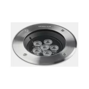 Leds-c4 - Gea - Outdoor LED Recessed Ground Uplight Stainless Steel Polished 8.5cm 240lm 29deg. 3000K IP67