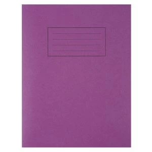 Silvine Exercise Book Ruled and Margin (80 Pages) Purple (Pack of 10)