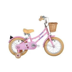 Sonic Emmelle Girls Heritage Snapdragon 14" Wheel Bike - Pink/Biscuit