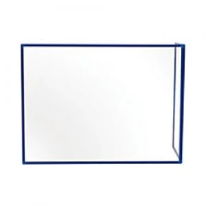 Bi-Office Maya Duo Acrylic Board with Blue Frame 1200 x 900 mm + 600 x 900 mm Pack of 2