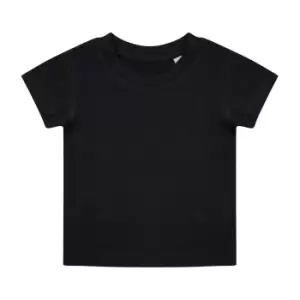 Larkwood Babies Organic T-Shirt (3-6 Months) (Black)
