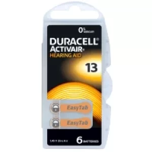 Duracell Activair Size 10 Hearing Aid Batteries (6 Pack)