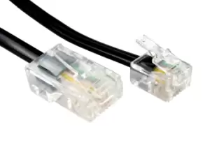Cables Direct RJ11/RJ45 3m networking cable Black