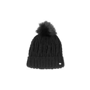 Pikeur Woolly Bobble Hat Ladies - Black