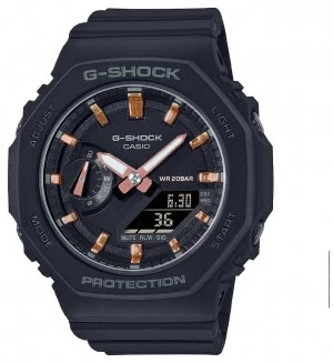 Casio Mid Sized G-Shock Black Resin Strap Black Dial GMA Watch