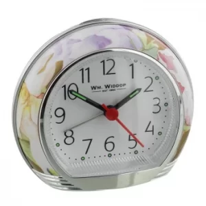 WM. Widdop Floral Alarm Clock