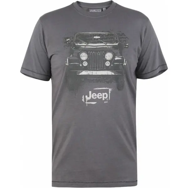 D555 by Duke Mens Big Size Duke SOMERTON-D555 Official Jeep Printed T-
