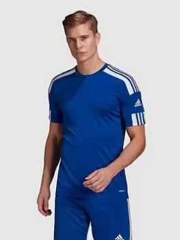 adidas Mens Squad 21 Short Sleeved Jersey - Blue Size L, Men
