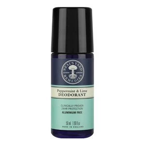 Neals Yard Remedies Peppermint and Lime Deodorant Roll on 50ml