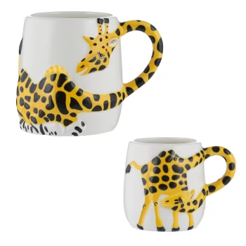 Price & Kensington Giraffe Set Of 2 Mugs