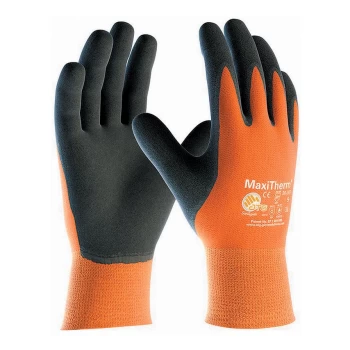 30-201 MaxiTherm Palm Coated Orange/Black Cold Resistant Gloves - Size 10