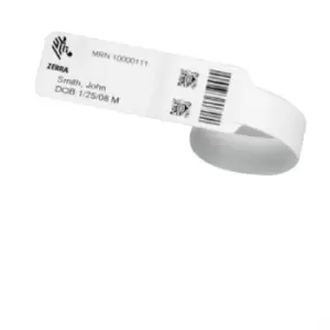 Zebra 10031289K wristband White Hospital wristband