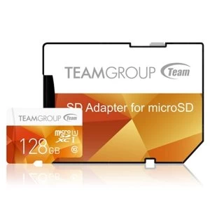 Team Colour 128GB MicroSDXC 128GB Flash Card with Adapter