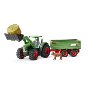 Schleich - Farm World Tractor with Trailer