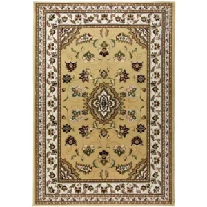 Traditional Oriental Classic Design Quality Sherborne Rug in Beige 60x230cm (2'x7'7'') Runner