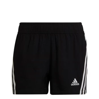 adidas 3 Stripes Woven Shorts Junior Girls - Black