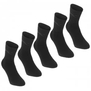 Slazenger 5 Pack Crew Socks Junior - Dark Asst