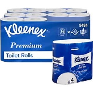 Kleenex Standard Size Toilet Roll 8484 4 Ply 4 Rolls of 160 Sheets