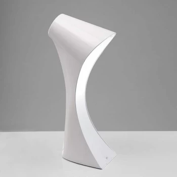 Ora Table Lamp 1 E27 Bulb, bright white / white arylic / polished chrome