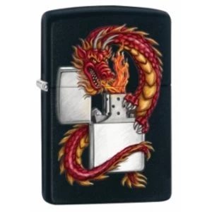 Zippo Dragon WZippo Black Matte Windproof Lighter