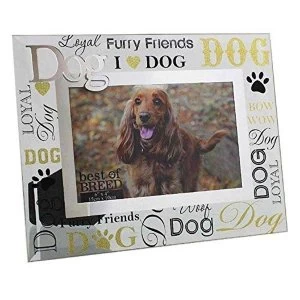 6" x 4" - Best of Breed Glass Dog Photo Frame