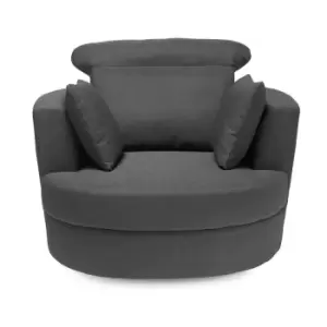 Bliss Swivel Chair Large Grey