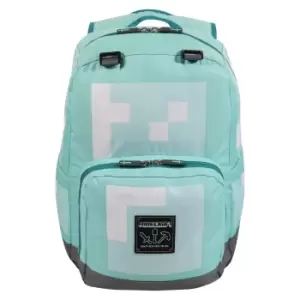 Minecraft Girls Diamond Backpack (One Size) (Pale Turquoise/White/Black)