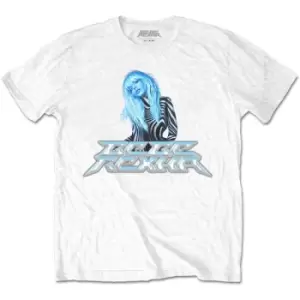 Bebe Rexha - Silver Logo Unisex XX-Large T-Shirt - White