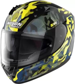 Nolan N60-6 Foxtrot Helmet, black-yellow, Size XS, black-yellow, Size XS