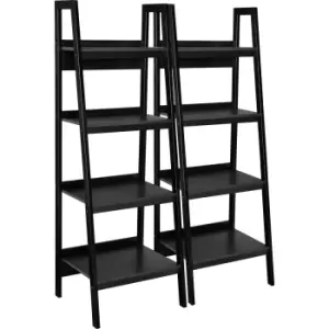Dorel Lawrence 4 Shelf Ladder Bookcase Bundle - Set of 2