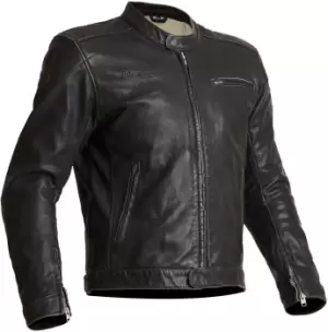 Halvarssons Idre Motorcycle Leather Jacket, black, Size 52, black, Size 52