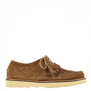 Bass Weejuns Tie Wedge Shoes - Mid Brown