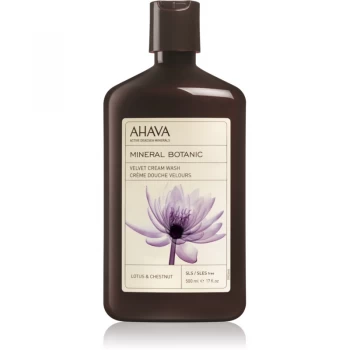 Ahava Mineral Botanic Lotus & Chestnut Velvet Shower Cream Lotus and Chestnut 500ml