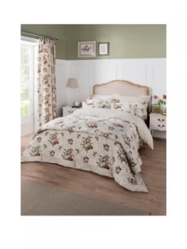 Dorma Antique Floral 100 percent Cotton Sateen 300 Thread Count Duvet Cover
