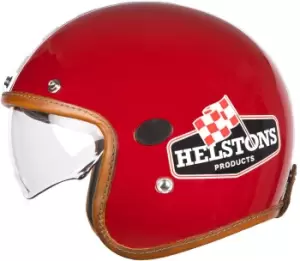 Helstons Flag Carbon Jet Helmet, red, Size 2XL, red, Size 2XL