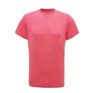 Tri Dri Mens Short Sleeve Lightweight Fitness T-Shirt (3XL) (Pink Melange)