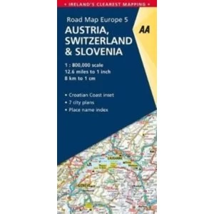 5. Austria, Switzerland & Slovenia : AA Road Map Europe