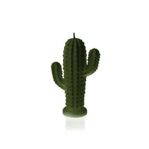 Dark Green Small Cactus Candle