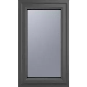 Crystal Casement uPVC Window Left Hand Opening 610mm x 1040mm Obscure Double Glazing /White in Grey