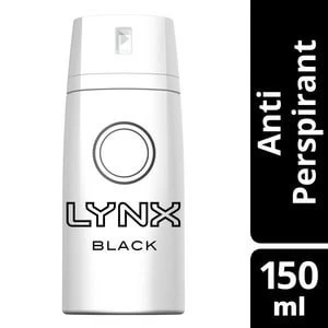 Lynx Black Aerosol Anti-Perspirant Deodorant 150ml