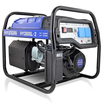 Hyundai 2.2kW / 2.75kVa* Recoil Start Site Petrol Generator HY2800L-2