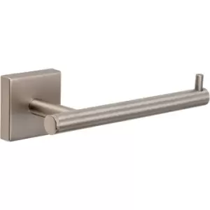 Croydex Wall Mounted Chiswick Toilet Roll Holder Stainless Steel, Brushed Nickel - Brushed Nickel