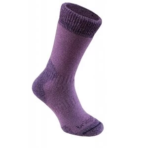 BridgedaleWomens MerinoFusion Summit Womens Socks Purple Small